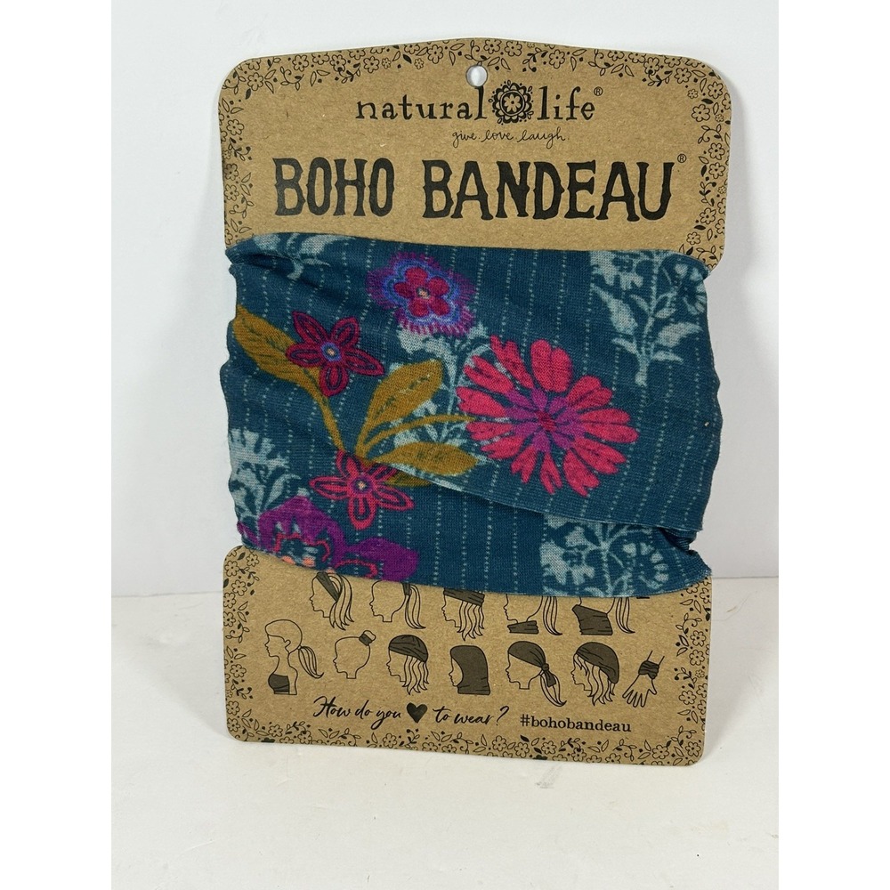 New! Natural Life Boho Bandeau Multicolor Headband BBW000205